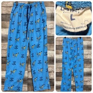 Life Is Good Snowboard Pajama Lounge Pants Men’s L Blue Soft (Inseam 28)